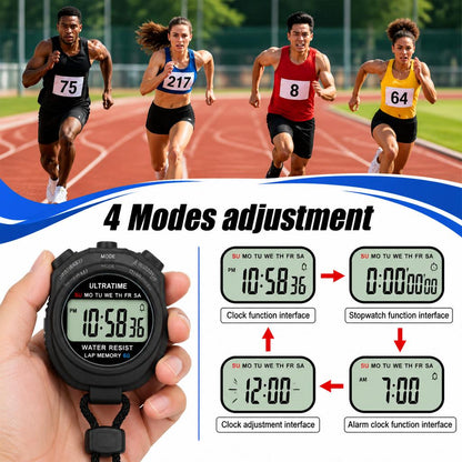 Premium Digital Sports Stopwatch & Chronograph Counter (2-Piece Set)