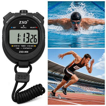 Premium Digital Sports Stopwatch & Chronograph Counter (2-Piece Set)