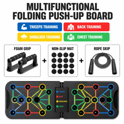 Premium Portable Multifunctional Folding Push-Up Board Set